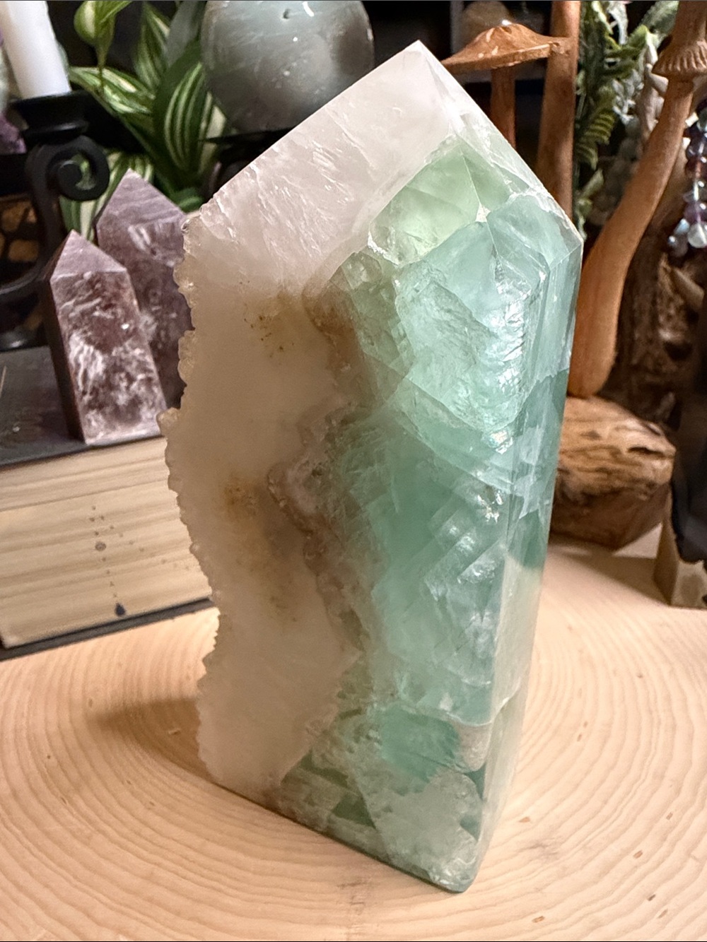 Fluorite Druzy Tower
